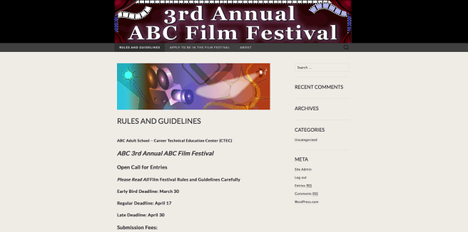 ABC Film Festival Website