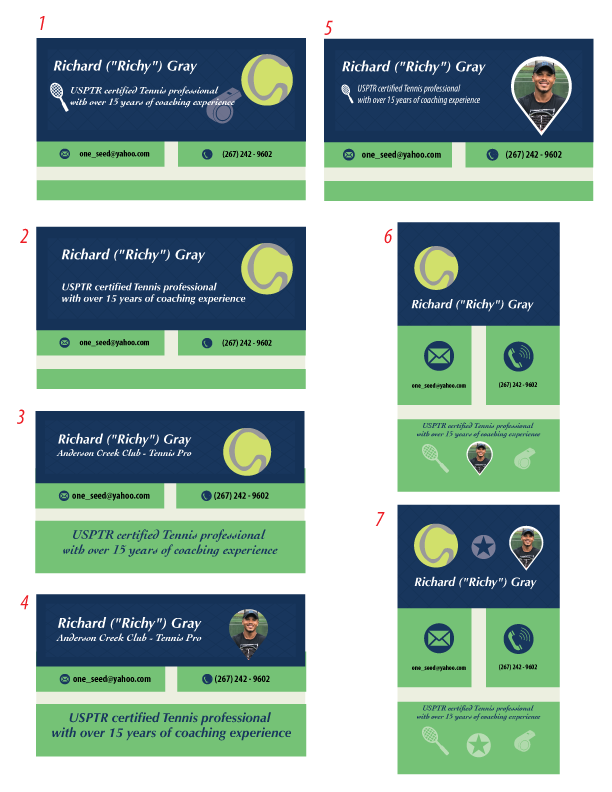 Business Card Layout ideas