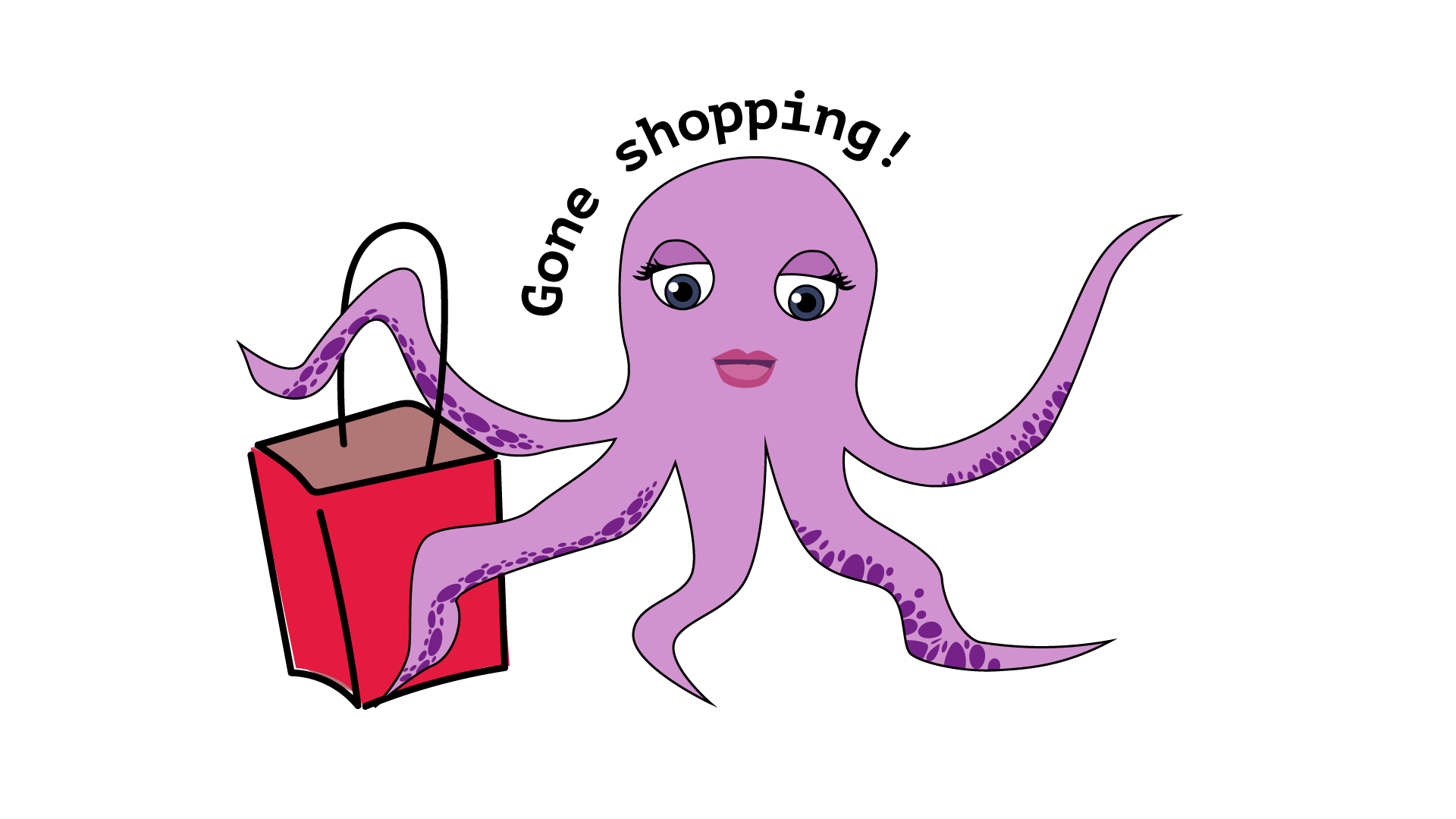 Octopus Shopping Emoji