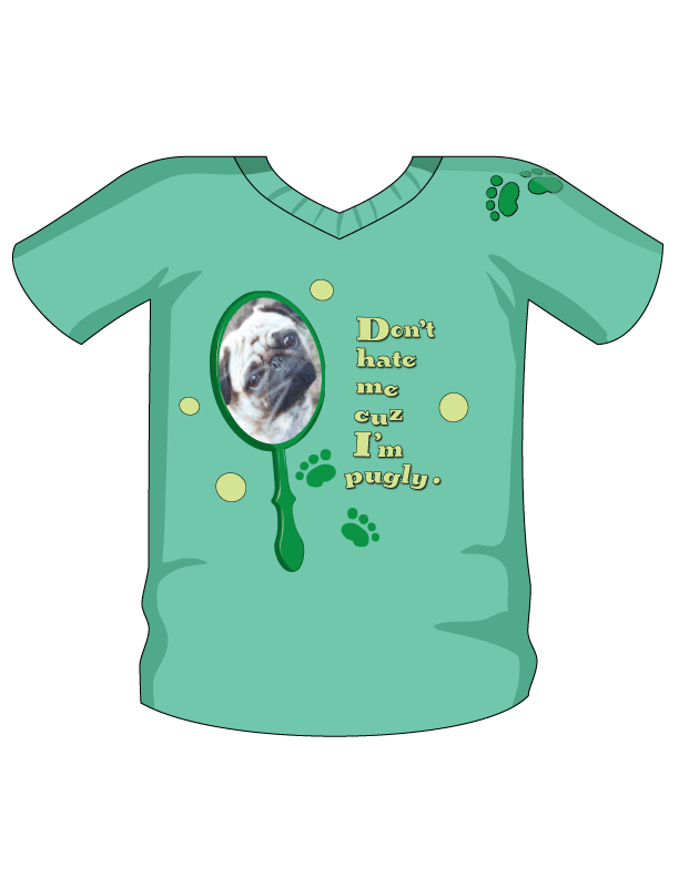 Pugly T-shirt Mockup