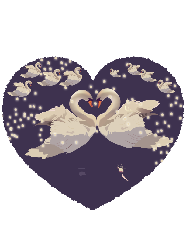 Swan Love Design